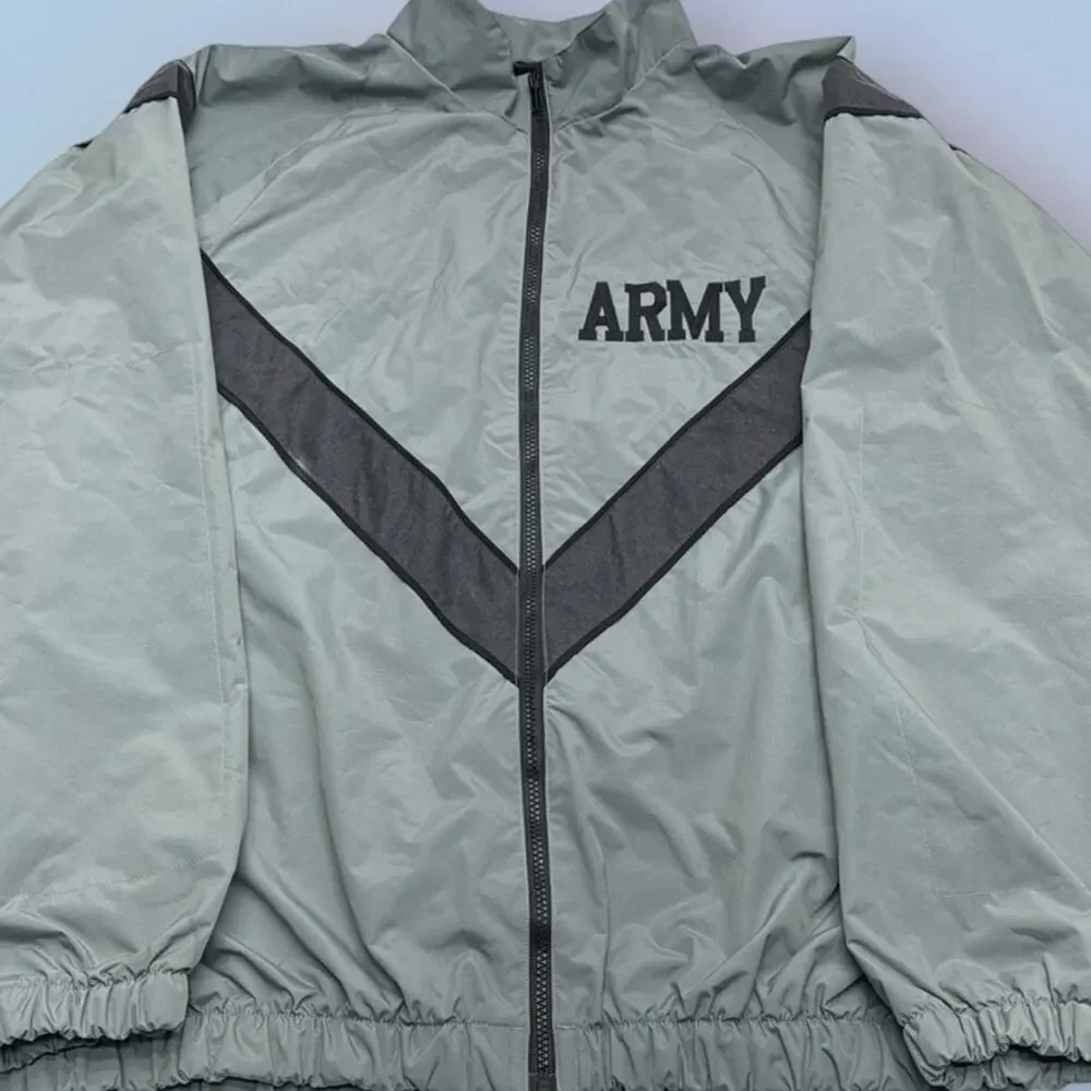 ARMY Men’s XL LONG Gray Rain Jacket